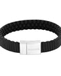SVART LEÐURARMBAND