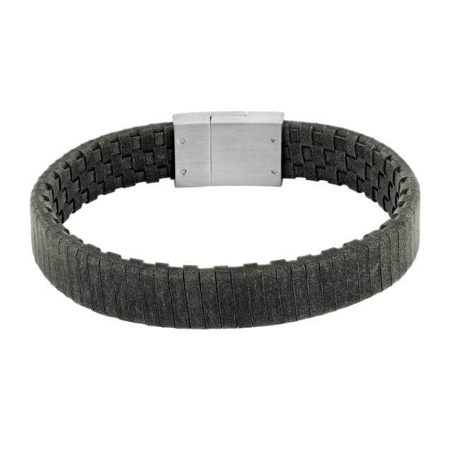 GRÁTT LEÐURARMBAND