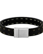 SVART LEÐURARMBAND