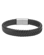 SVART LEÐURARMBAND