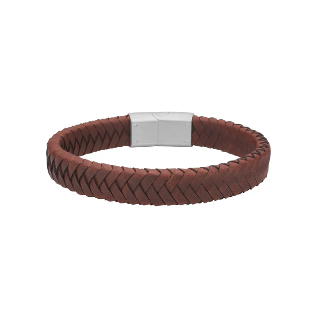 BRÚNT LEÐURARMBAND