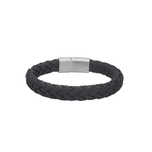 SVART LEÐURARMBAND