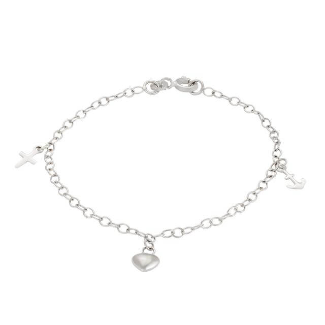 SILFURARMBAND TRÚ VON OG KÆRLEIKUR
