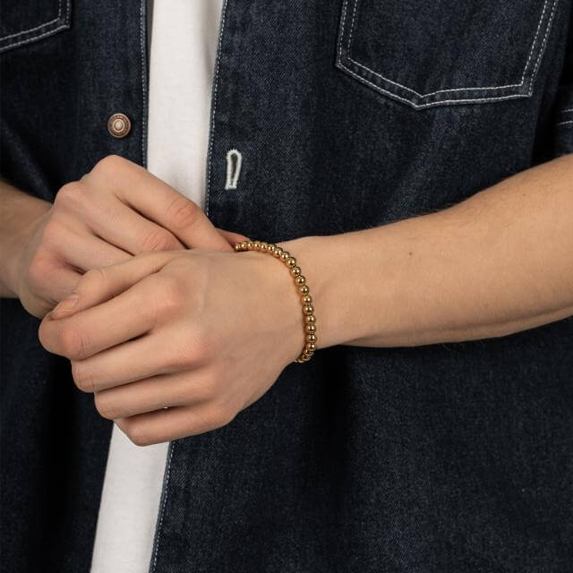 Gyllt stál ARMBAND