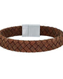 Brúnt leðurarmband 