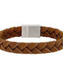 Brúnt leðurarmband 