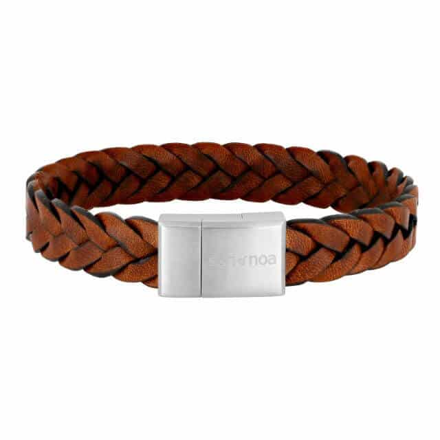 BRÚNT LEÐURARMBAND