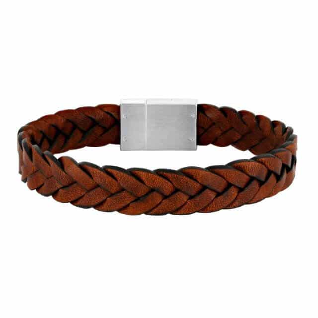 BRÚNT LEÐURARMBAND