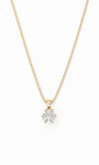 GULLHÁLSMEN – 14 KT – DEM 0,50 ct