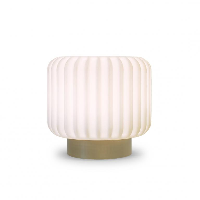 Led borðlampi – hvítur