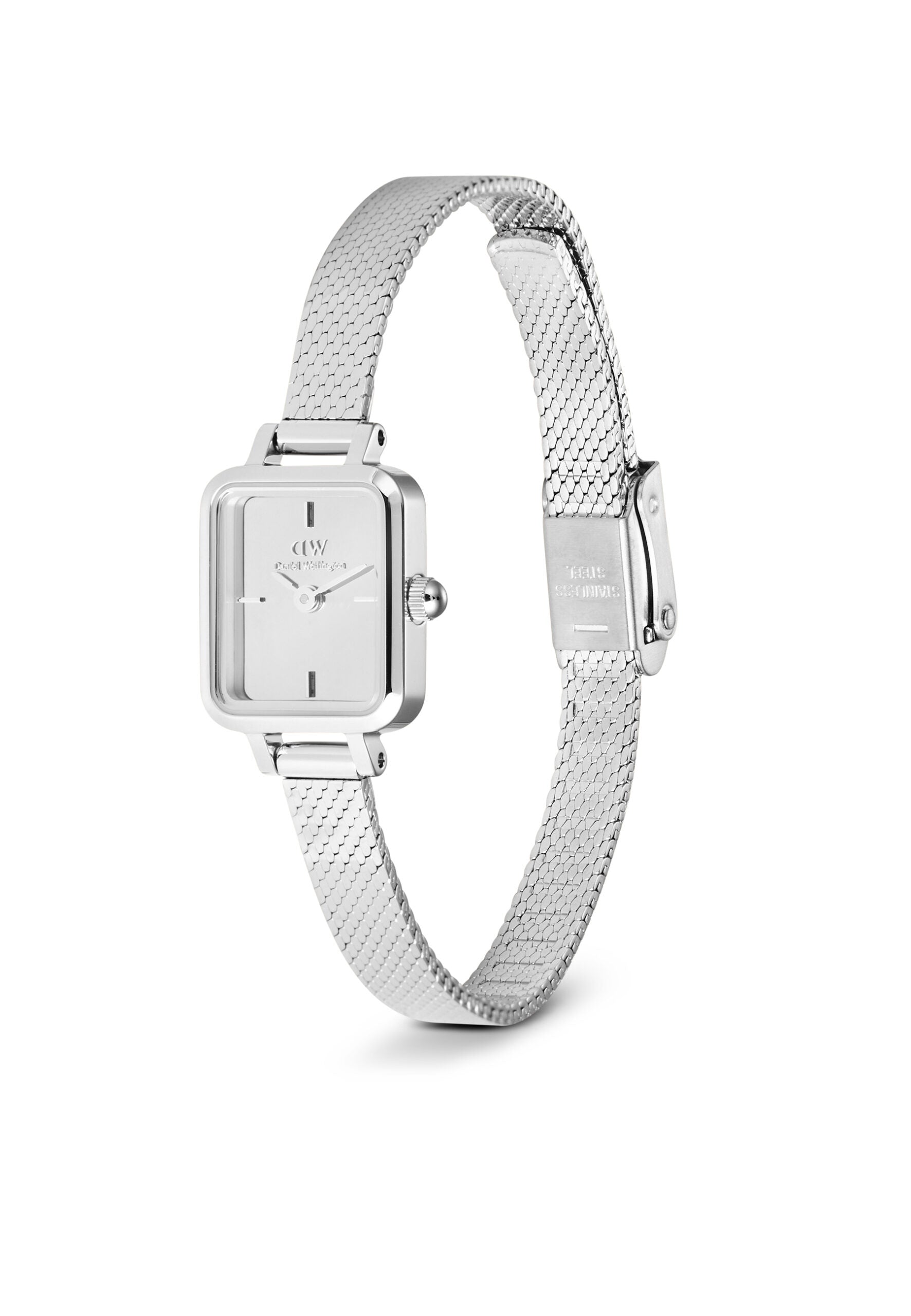 Daniel Wellington - Quadro Mini Mirror - Silver - 15,4x18,2 mm
