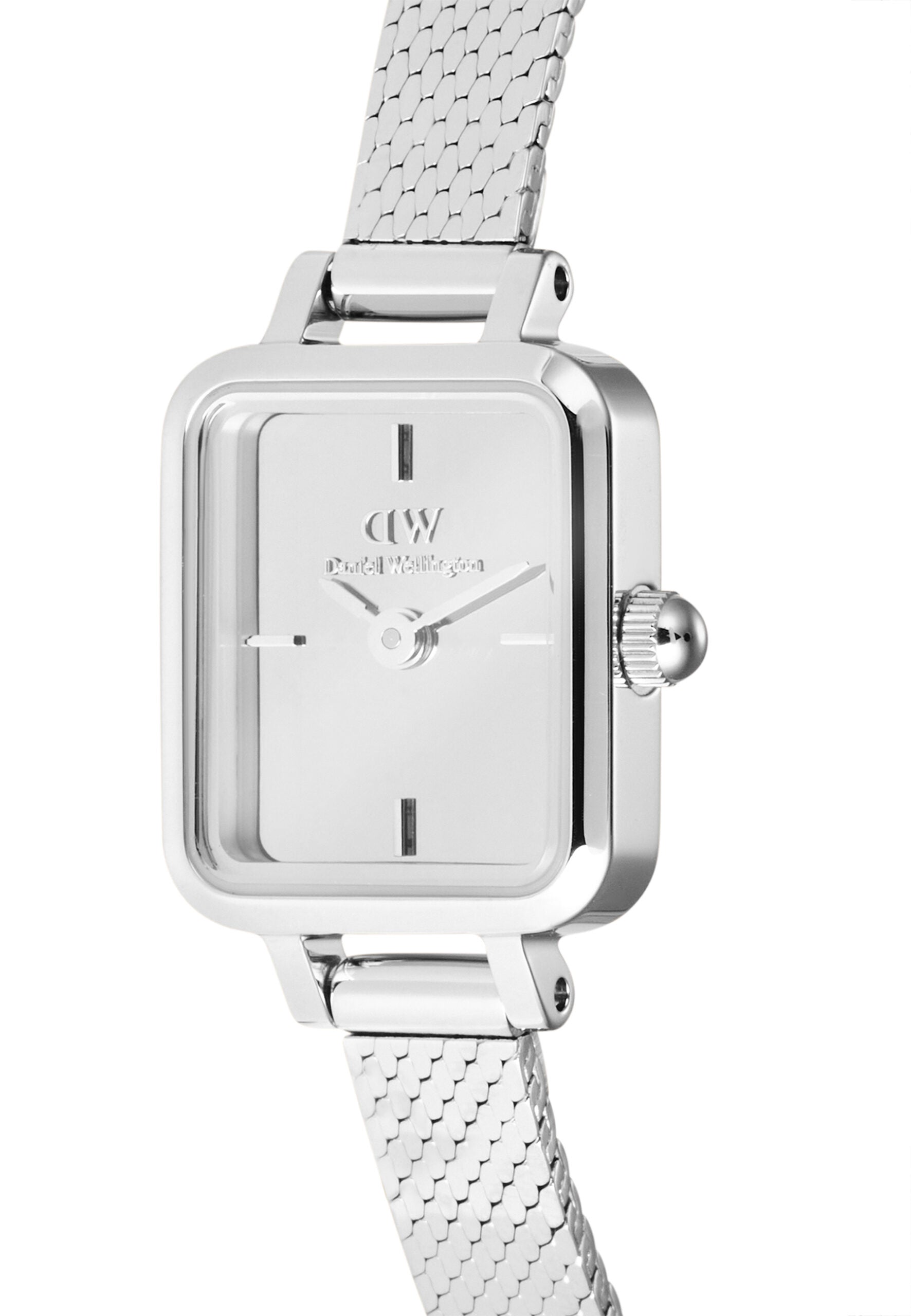 Daniel Wellington - Quadro Mini Mirror - Silver - 15,4x18,2 mm