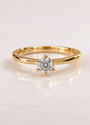 GULLHRINGUR – 14 KT – DEM 0,50 ct
