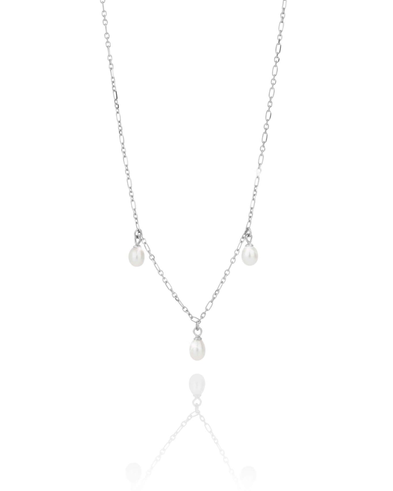 BYLOVISA – HAF – FÍNLEG KEÐJA MEÐ 3 PERLUM