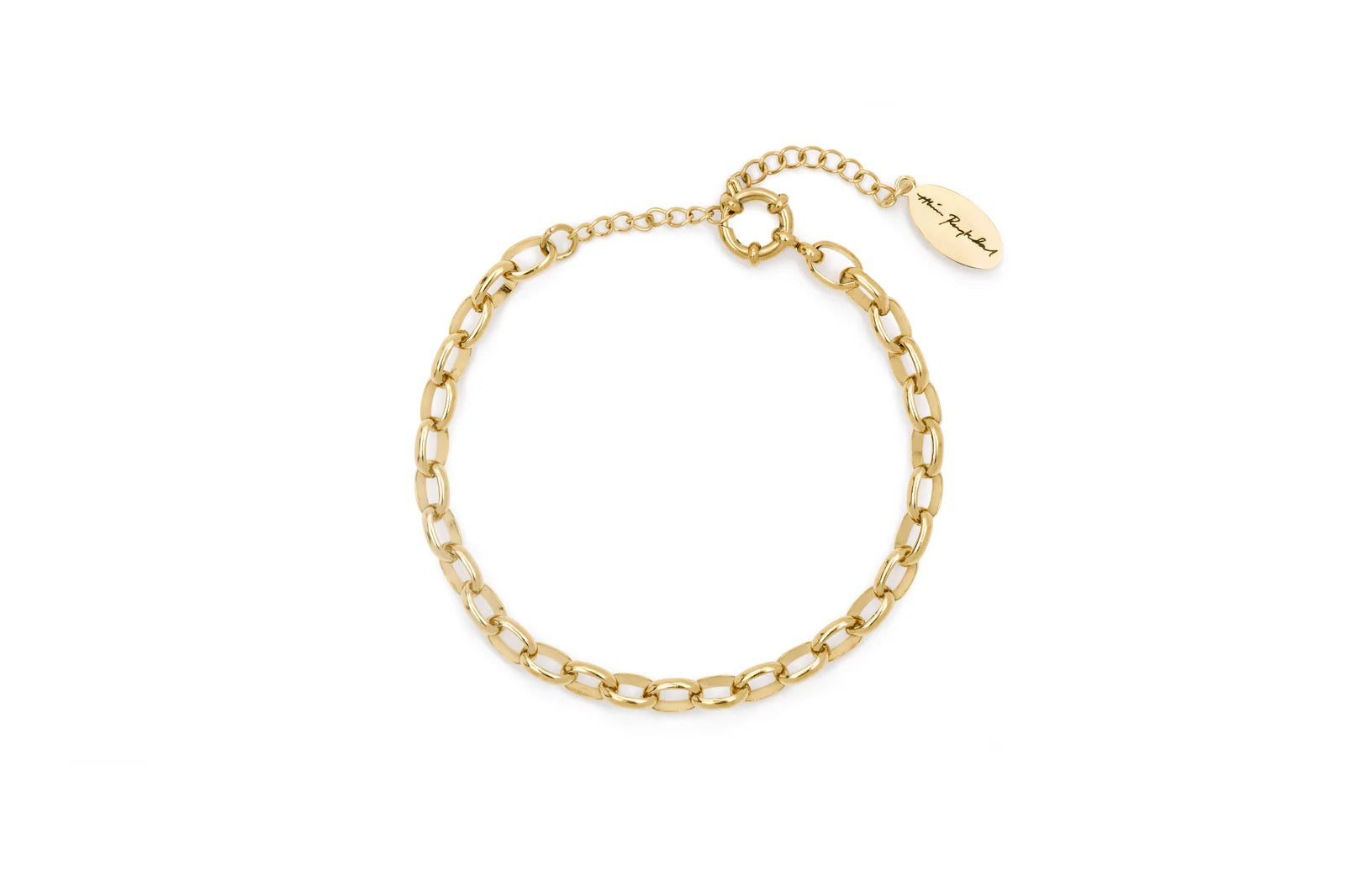 Charm Loop Golden Armband (gyllt stál)
