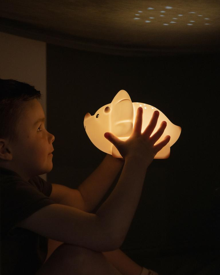 Led Borðlampi – BRODDGÖLTUR – BLEIKUR