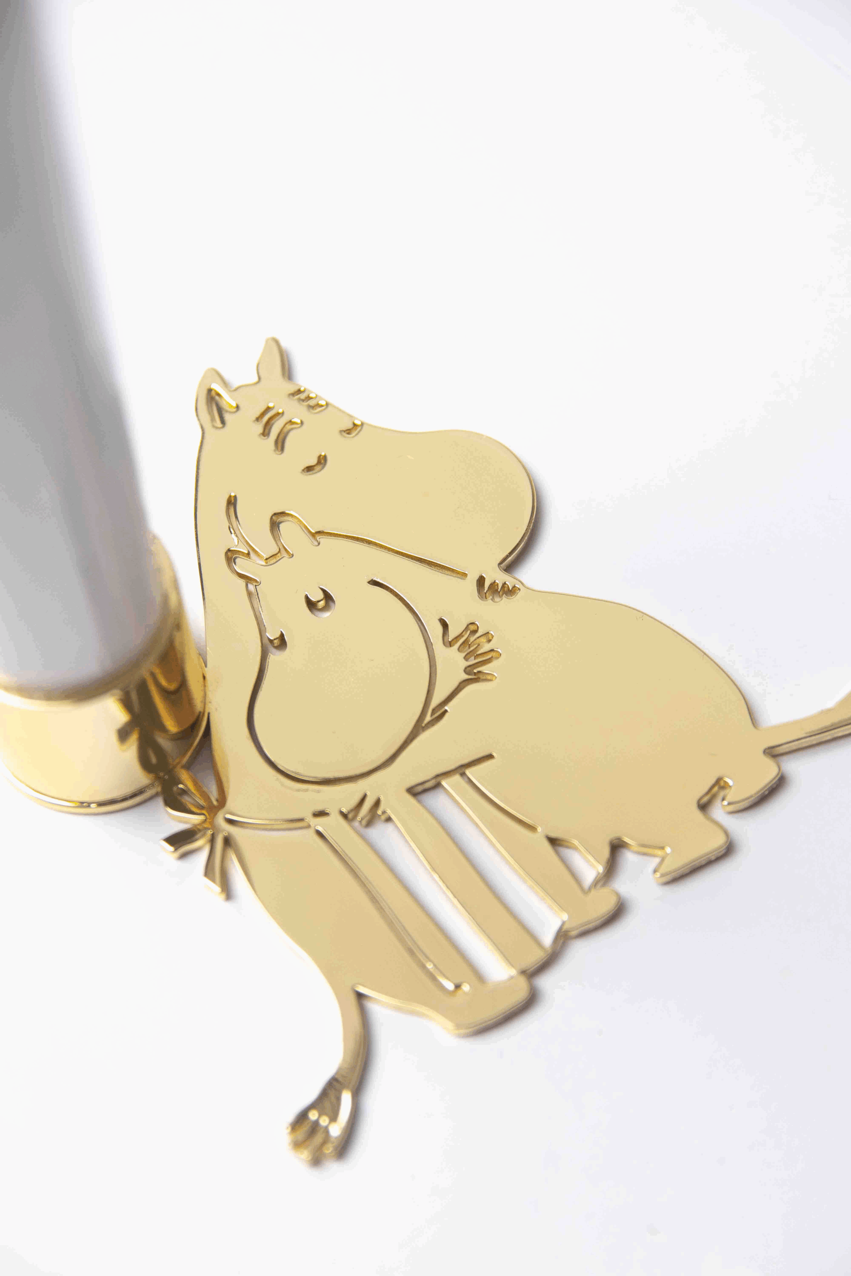 Kertastjaki – MOOMIN LOVE – gylltur