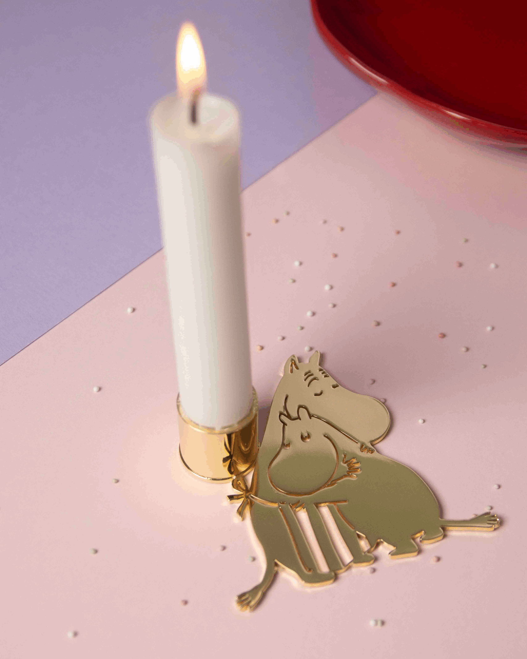 Kertastjaki – MOOMIN LOVE – gylltur