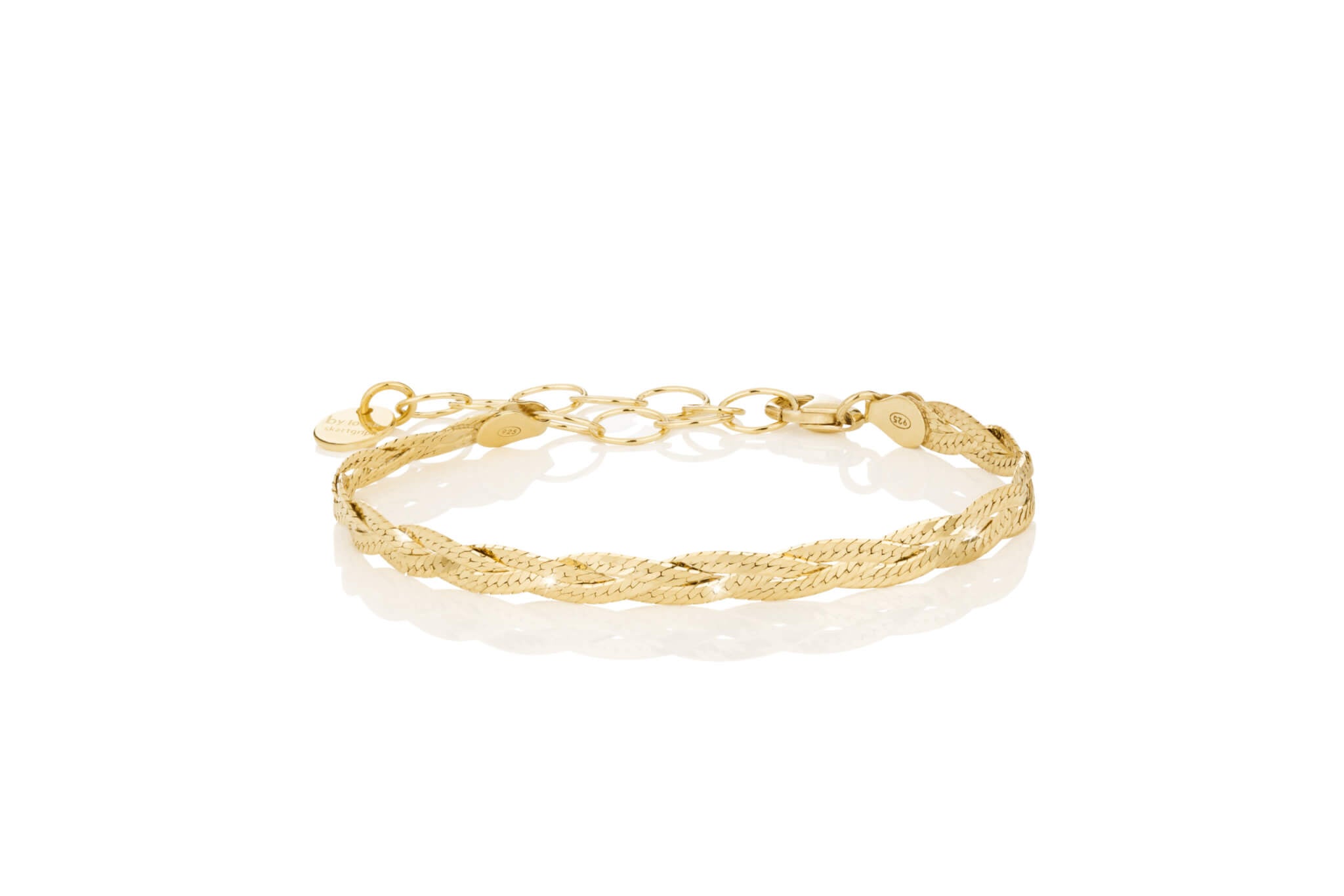 BY•L – FOSSFLÉTTA ARMBAND – GYLLT