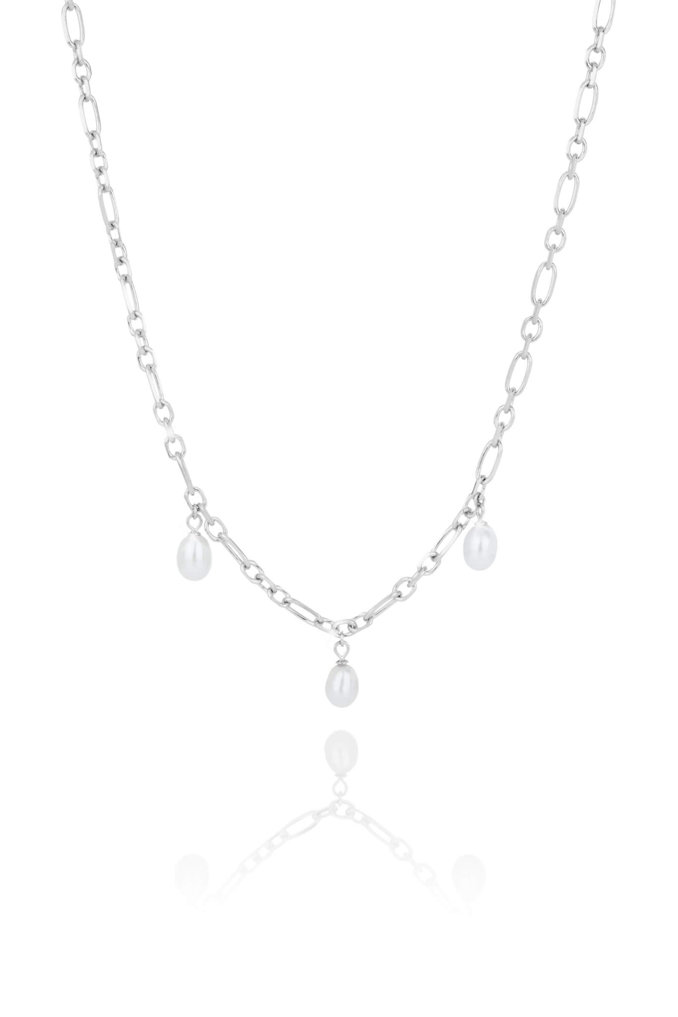 BYLOVISA – HAF – GRÓF KEÐJA MEÐ 3 PERLUM