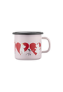 Moomin enamel mug Heart 2,5dl