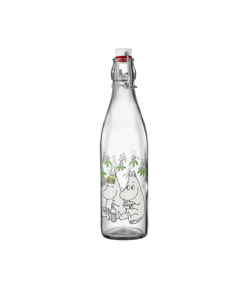 Moomin glerflaska 0,5l Elderberries