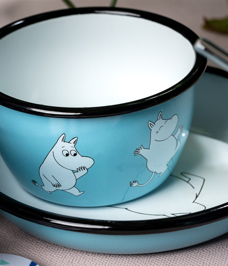 Retro Moomin Ljósblár Skál 6 dl 