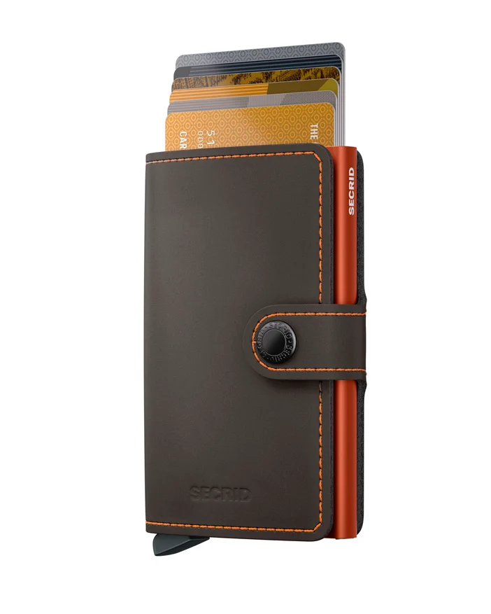 Secrid veski Matte Truffle & Orange