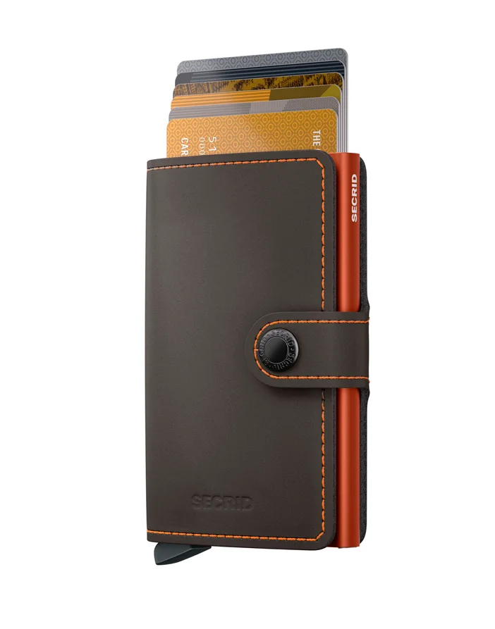 Secrid veski Matte Truffle & Orange