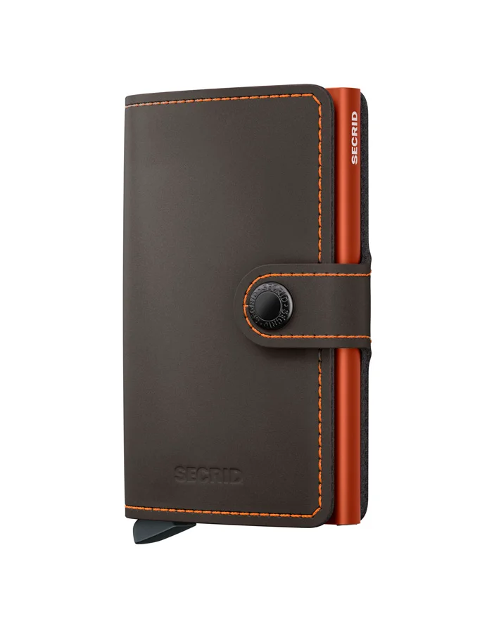 Secrid veski Matte Truffle & Orange