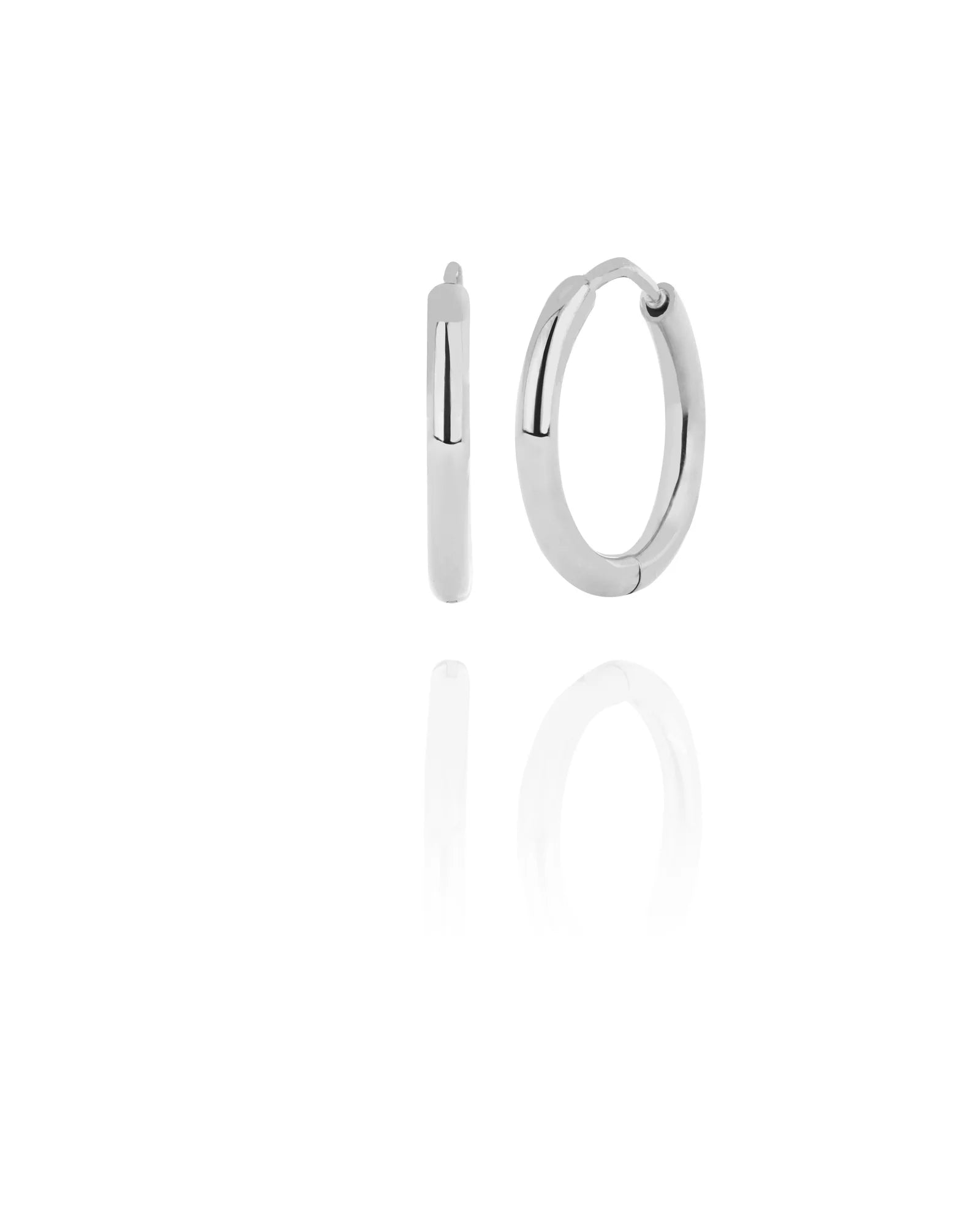 Steel Hoops Charm Earrings (stál)