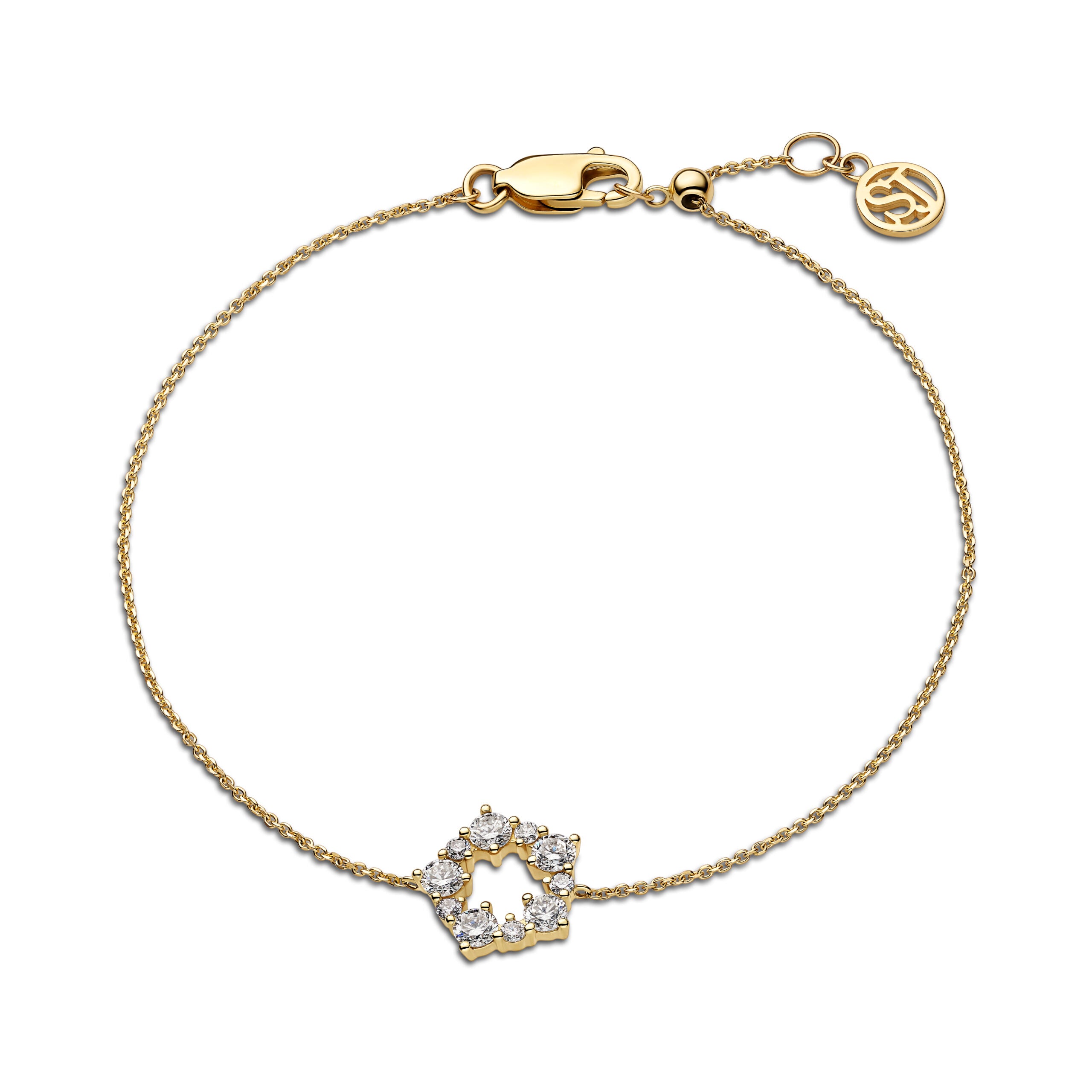 Sif Jakobs – Armband Brina – 14 kt gull – Lab grown demantar