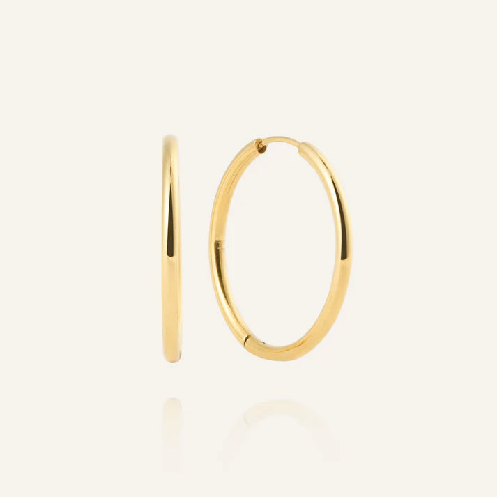 Slim Large Hoops