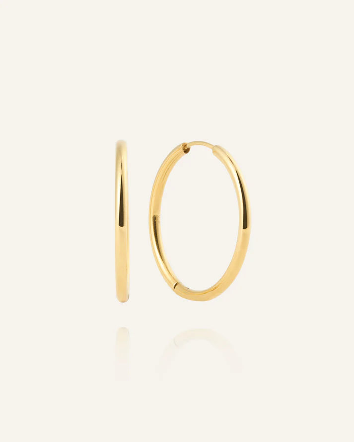 Slim Large Hoops