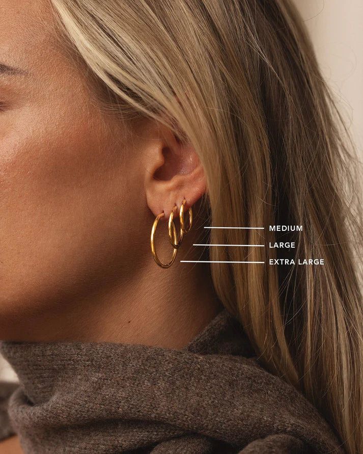 Slim Small Hoops