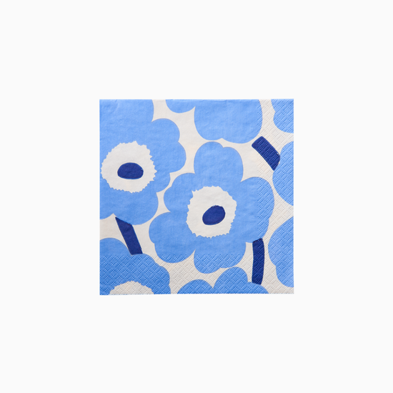 Marimekko Unikko light blue navy