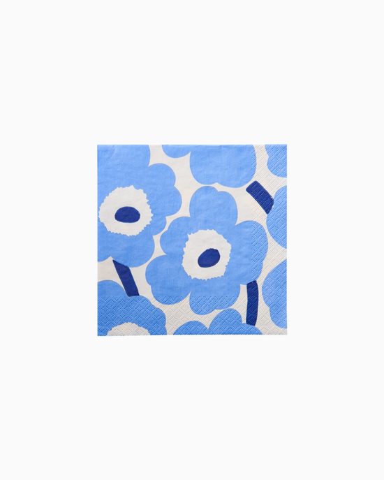 Marimekko Unikko light blue navy