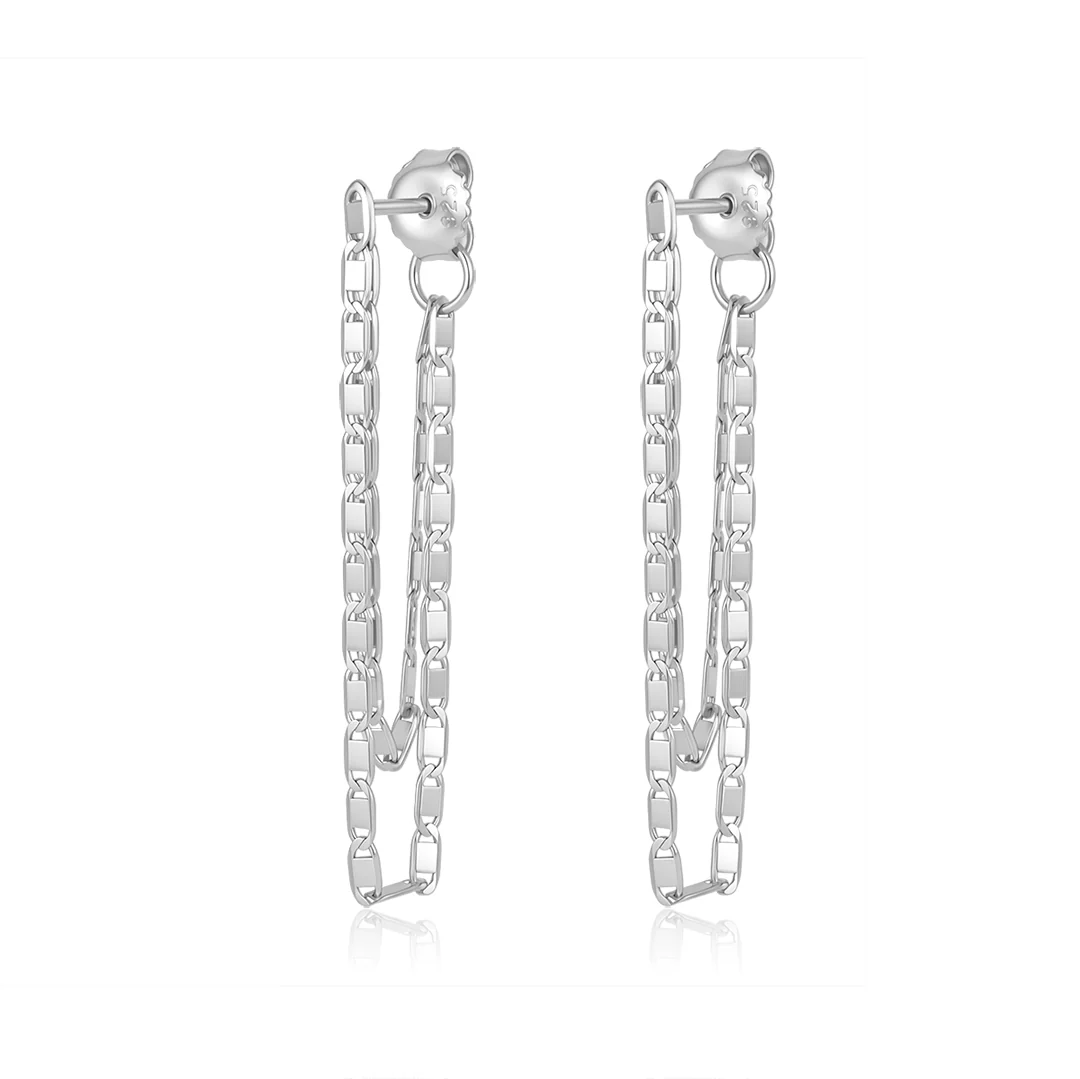 BJÖRT CHAIN HOOP - EYRNALOKKAR