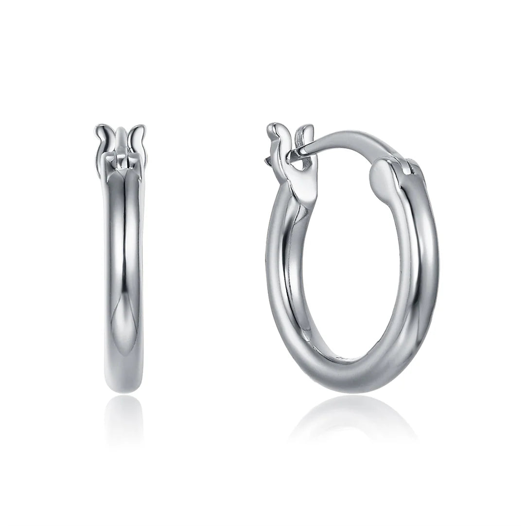 HOOP TINY EARRINGS SILVER