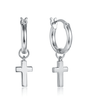 HOOP TINY CROSS – EYRNALOKKAR – VERA DESIGN