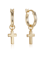 HOOP TINY CROSS – EYRNALOKKAR – VERA DESIGN