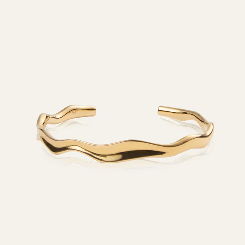 Wavy Bolded Spangararmband