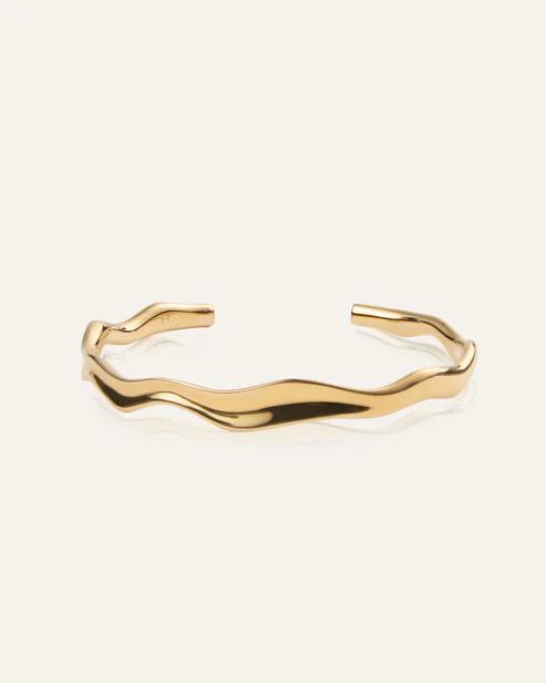 Wavy Bolded Spangararmband