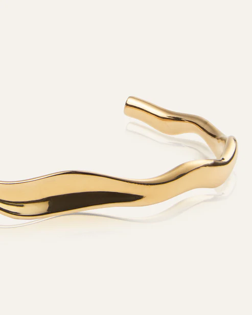 Wavy Bolded Spangararmband