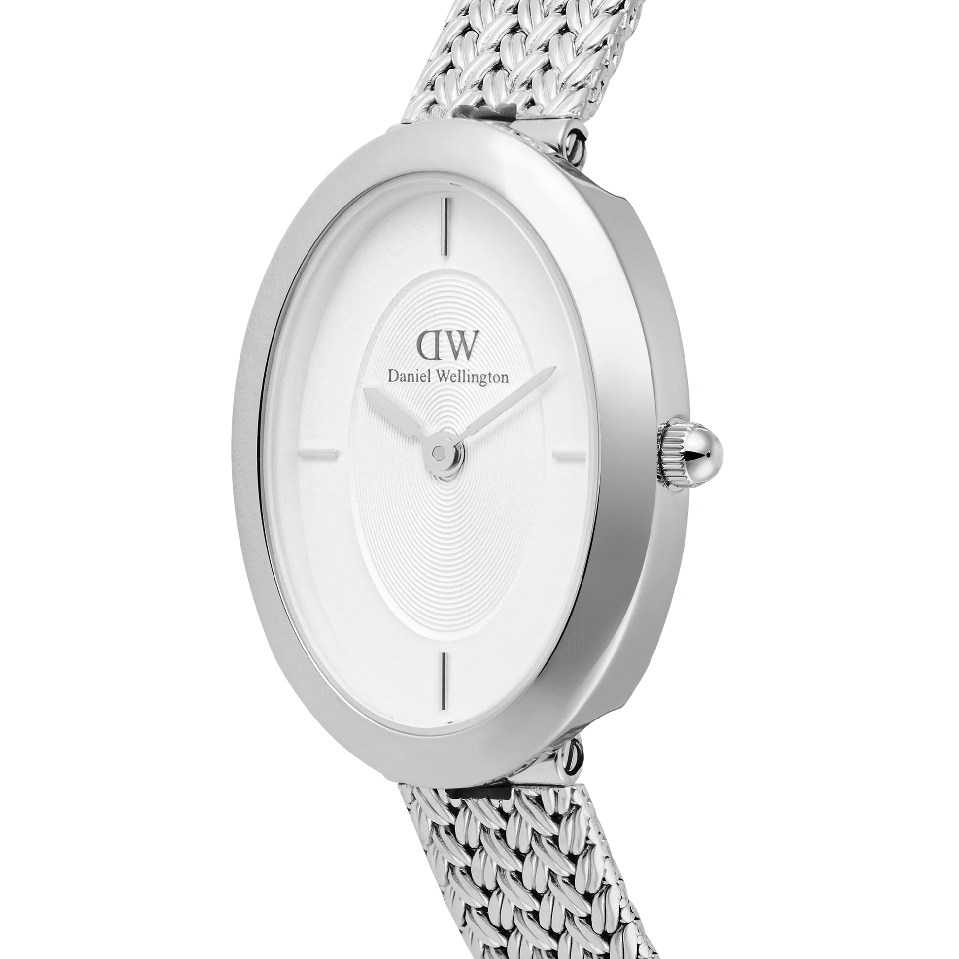 Daniel Wellington - Juliette Braided Mesh White Sunray Silver - 20x26mm