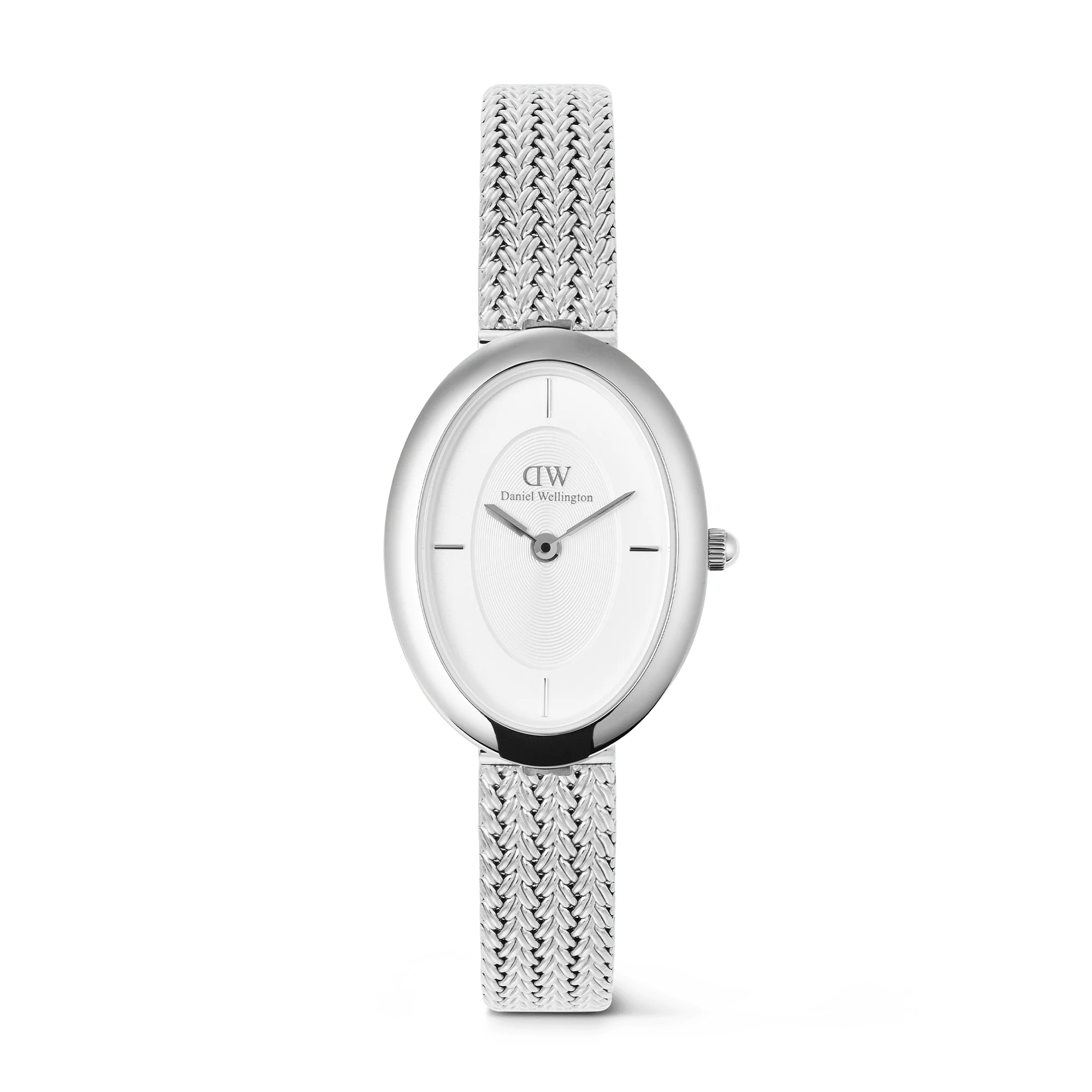 Daniel Wellington - Juliette Braided Mesh White Sunray Silver - 20x26mm