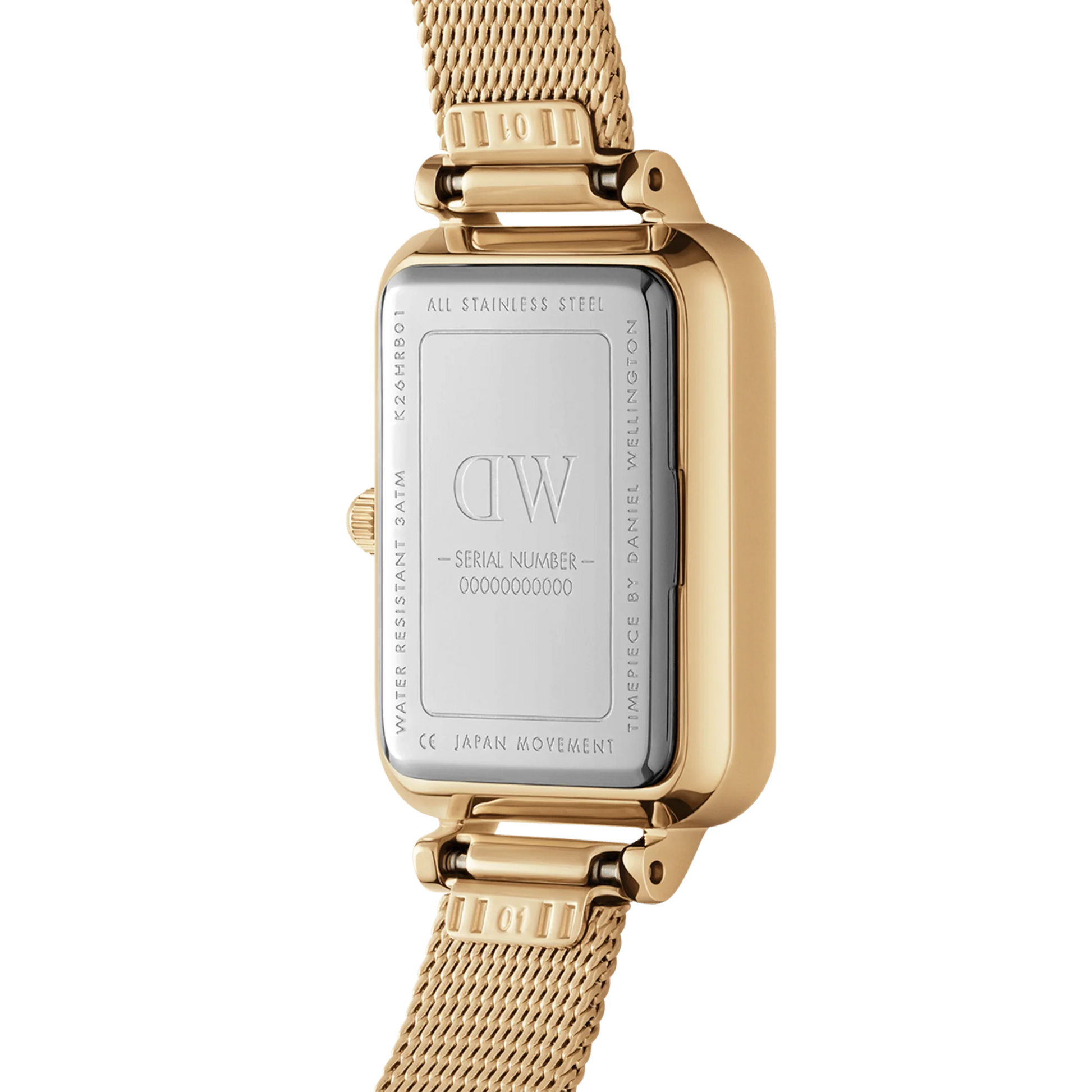 Daniel Wellington – Quadro Pressed Evergold – 20 x 26 mm
