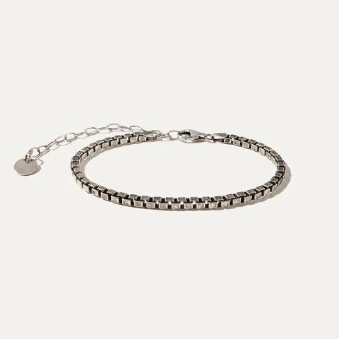 BY•L – BOX ARMBAND - RHODIUM