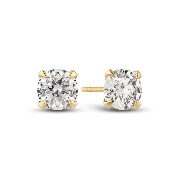 Sif Jakobs – Eyrnalokkar Solitaire Venice – 14 kt gull – Lab grown demantar 