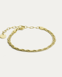 BY•L – FOSSFLÉTTA GRÓFT ARMBAND – GYLLT